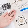 75Pcs 3 Style Brass Fishing Rolling Bearing Connector FIND-FH0003-28-3