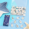 30Pcs Natural Cowrie Shell & Alloy Pendants FIND-SC0019-72-7