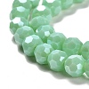 Electroplate Opaque Glass Beads Strands EGLA-A035-P6mm-A14-3