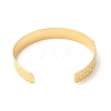 Tomato Cubic Zirconia Open Cuff Bangle BJEW-G652-02G-2