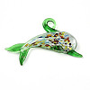 Handmade Silver Foil Lampwork Big Pendants LS-LAMP-T023-13D-1