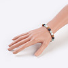 Natural Flower Amazonite Stretch Bracelets BJEW-JB03682-01-3