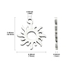 304 Stainless Steel Charms STAS-CJC0008-17P-2
