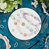 12Pcs 3 Styles Brass Spring Gate Rings KK-SC0007-61-4