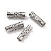 Non-Tarnish 316 Surgical Stainless Steel Filigree Tube Beads STAS-I187-03P-1