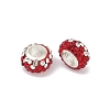 Alloy Rhinestone Clay Pave Beads ALRI-D300-02S-2