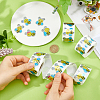 3 Rolls Paper Self-adhesive Stickers Roll STIC-FH0001-34-3