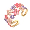 304 Stainless Steel Cuff Bangles for Women BJEW-F525-04C-G-2