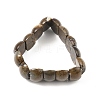 Natural Mexican Agate Beaded Stretch Bracelets BJEW-D036-01-2