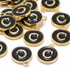 Golden Plated Alloy Charms LS-ENAM-S118-02C-4