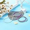 Reiki Crystal Natural Amethyst Beads Stretch Bracelets Stet for Girl Women BJEW-JB06804-6