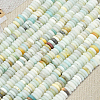1 Strand Frosted Natural Flower Amazonite Beads Strands G-PA0001-63-6