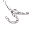 304 Stainless Steel Bar Link Chain Bracelets for Women BJEW-JB10589-02-4