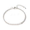 Natural Rose Quartz Beaded Bracelets BJEW-JB06384-09-1