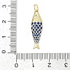 Brass with Cubic Zirconia Pendants X-KK-G522-43G-01-3