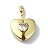 Rack Plating Real 18K Gold Plated Brass Pendants KK-B084-04G-01-1