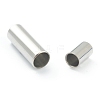 304 Stainless Steel Magnetic Clasps with Glue-in Ends STAS-O148-06D-3