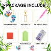 2 Sets 2 Style DIY Diamond Painting Sporting Panda Keychain Kits DIY-TA0003-80-4