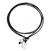 Imitation Leather Alloy Charm Wrap Anklets WGACC3A-01-3