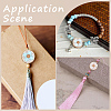 8Pcs Handmade Resin Indonesia Round Beads IPDL-SP0001-04-6