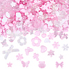 150G Transparent & Opaque Acrylic Beads TACR-SP0001-38A-1