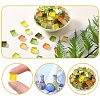 8 Colors 20Pcs Transparent Glass Cabochon GLAA-YW0003-66A-4