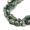 Natural Green Spot Jasper Beads Strands G-G146-A26-02-4
