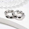 Brass Micro Pave Cubic Zirconia Huggie Hoop Earrings EJEW-K083-34P-A-4