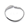 304 Stainless Steel Hollow Butterfly Wing Open Cuff Rings for Women RJEW-M024-02P-3