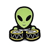 Alien is Beating A Drum Enamel Pins JEWB-Q014-09A-1