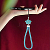 1Pc PU Leather Lanyard Wrist Strap Phone Flower Charms Straps AJEW-LP0005-03A-3