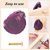 4Pcs 4 Colors Brass & Natural Agate Drawer Knobs AJEW-DR0001-63-3