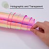 Rainbow PVC Vinyl Laser Film Paper DIY-WH0308-21B-4