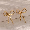 304 Stainless Steel Stud Earrrings EJEW-U065-01B-G-1
