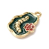 304 Stainless Steel Enamel Pendants STAS-B101-02G-01-2
