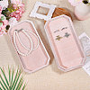 Velvet Ring Organizer Boxes with Lid CON-WH0089-191-5