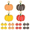 24Pcs 4 Colors Thanksgiving Day Theme Alloy Enamel Pendants ENAM-YW0005-32-1