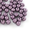 Spray Painted Acrylic Beads MACR-Q154-12mm-008-1