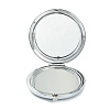 (Defective Closeout Sale: Alphabet Misprint) Stainless Steel Base Portable Makeup Compact Mirrors STAS-XCP0001-36-6