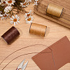 3 Roll 3 Colors Flat Waxed Polyester Thread String YC-CL0001-01A-4
