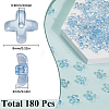 180Pcs Transparent Spray Painted Glass Beads GLAA-SC0002-46-2