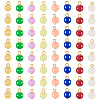 Glass Round Pendants PALLOY-TADJ00001-02-1