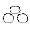 201 Stainless Steel ID Bracelets BJEW-F331-08BP-5