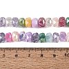Mixed Styles Electroplate Crackle Glass Beads Strands EGLA-Q135-01A-A01-4