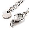 Tarnish Resistant 304 Stainless Steel Curb Chain Extender X-STAS-G310-04P-2