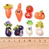 Opaque Resin Imitation Vegetable Cabochons RE-CBA1212-01-2