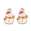 Christmas Themes Alloy Enamel Pendants ENAM-Z023-01G-08-1