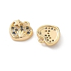 Brass Micro Pave Cubic Zirconia Charms X1-KK-C099-01C-G-2