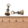 Brass Pendants KK-CBA25B2-01A-AB-3