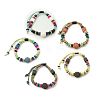 Lava Rock Beads Bracelets BJEW-D263-M-1